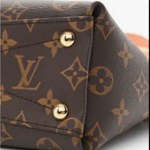 LOUIS VUITTON V tote BB 2way Shoulder crossobdy Bag M43966 Monogram Cerise GHW